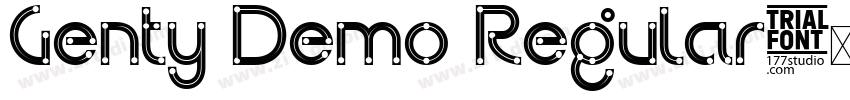Genty Demo Regular字体转换
